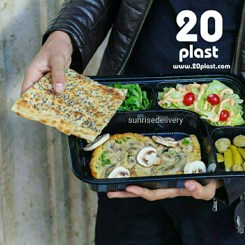 ظروف یکبار مصرف چند تکه