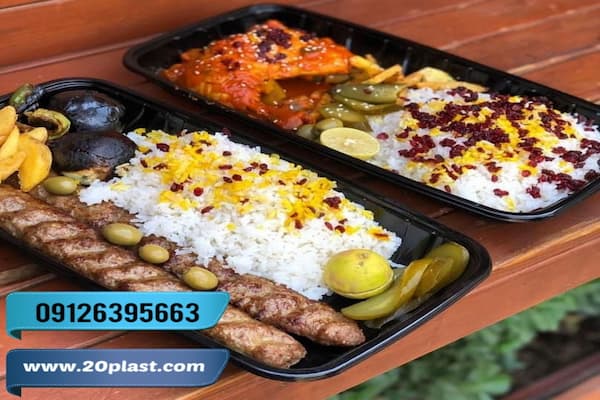 ظروف یکبار مصرف مشکی لاکچری