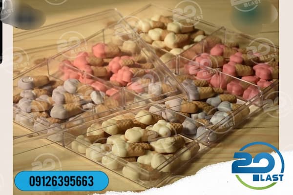 ظروف یکبار مصرف لوکس کریستالی درب دار