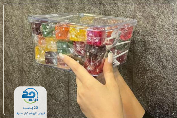 ظروف طلقی بسته بندی شکلات