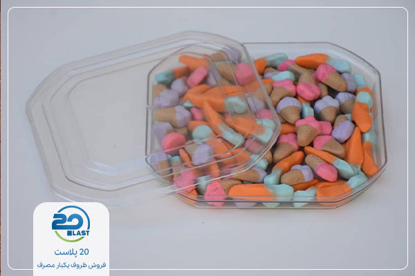 ظروف طلقی بسته بندی شکلات