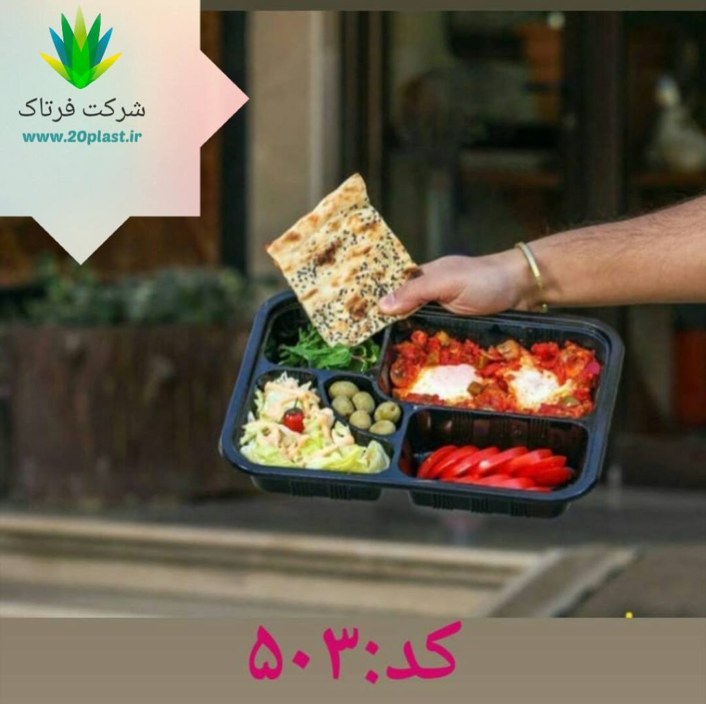ظروف یکبار مصرف چهارخانه