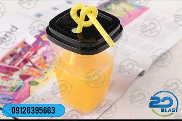 لیوان یکبار مصرف آیس پک طرح جدید درب رنگی