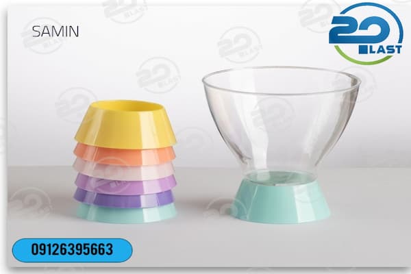 ظروف کریستالی شفاف درب دار برای دسر و جار کیک