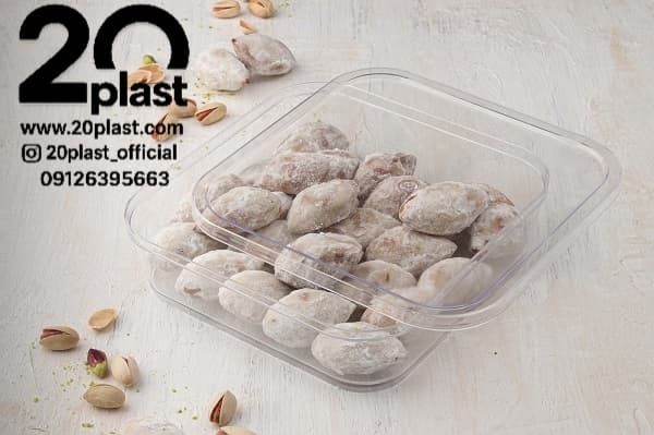 نحوه بسته بندی لوکس شیرینی با ظروف بسته بندی کریستال