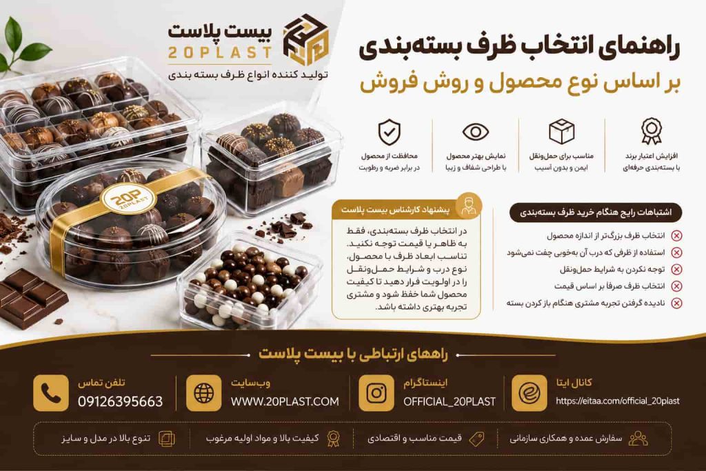 راهنمای انتخاب بهترین ظرف بسته بندی برای شکلات، ترافل و دراژه