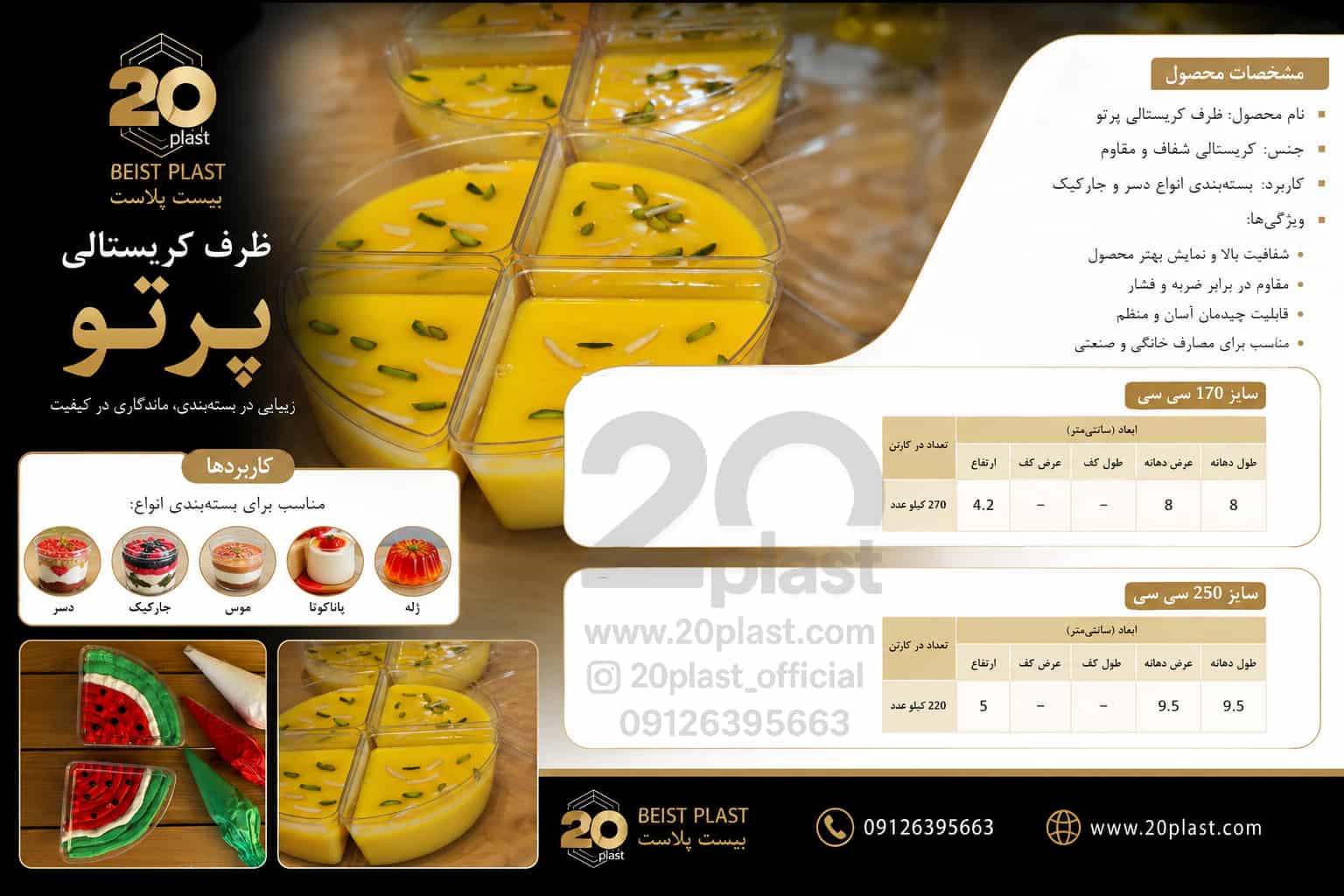 ظروف کریستالی مثلثی پرتو