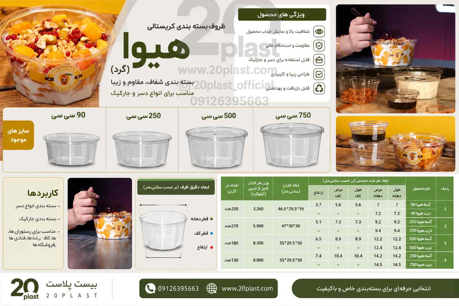 ظروف کریستالی سری هیوا