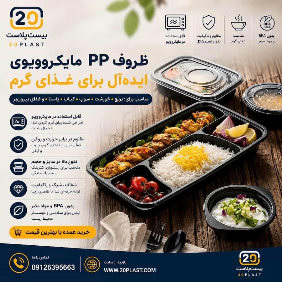 بهترین ظروف یکبار مصرف برای غذای گرم